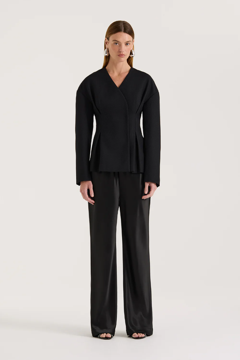 Farah Collarless Blazer - Image 6