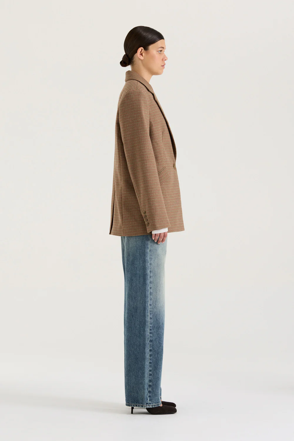 Ornella Checked Blazer - Image 3