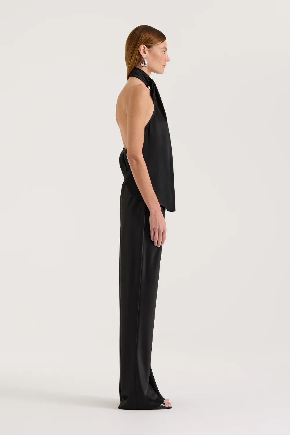 Silver Satin Blouse - Image 4