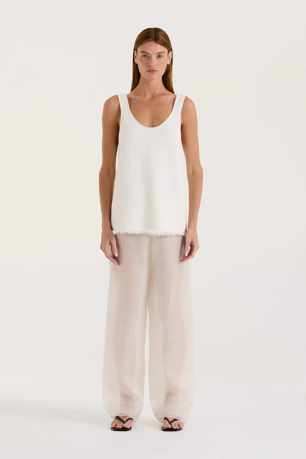 Tasha Sheer Silk Pant