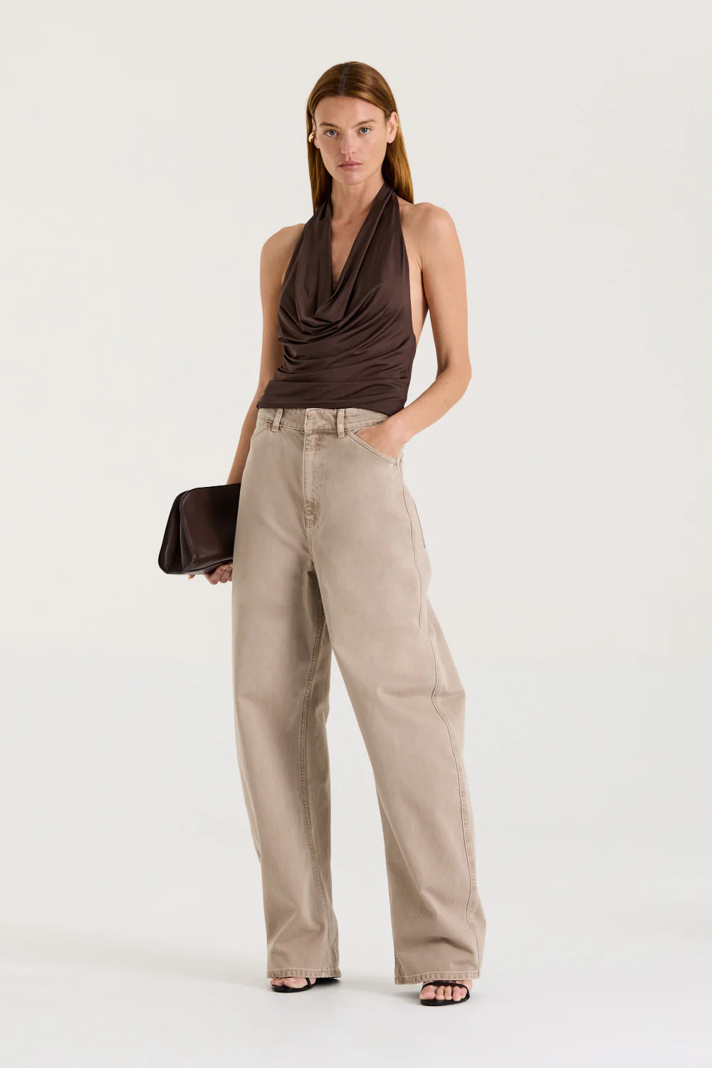 Teevan Cowl Neck Top