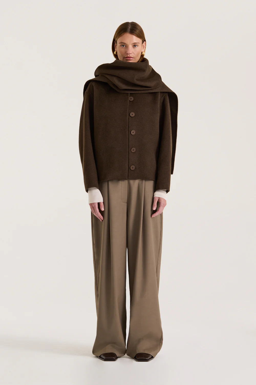 Valea Scarf Coat - Image 5