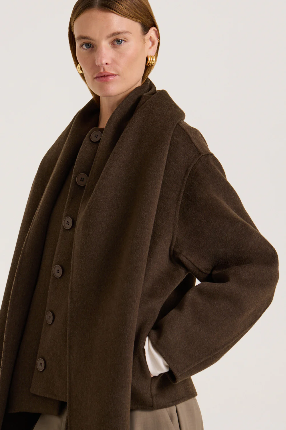 Valea Scarf Coat - Image 7
