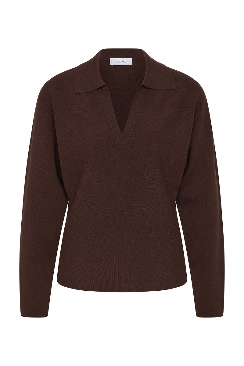 Zeya Long Sleeve Polo Top - Image 6